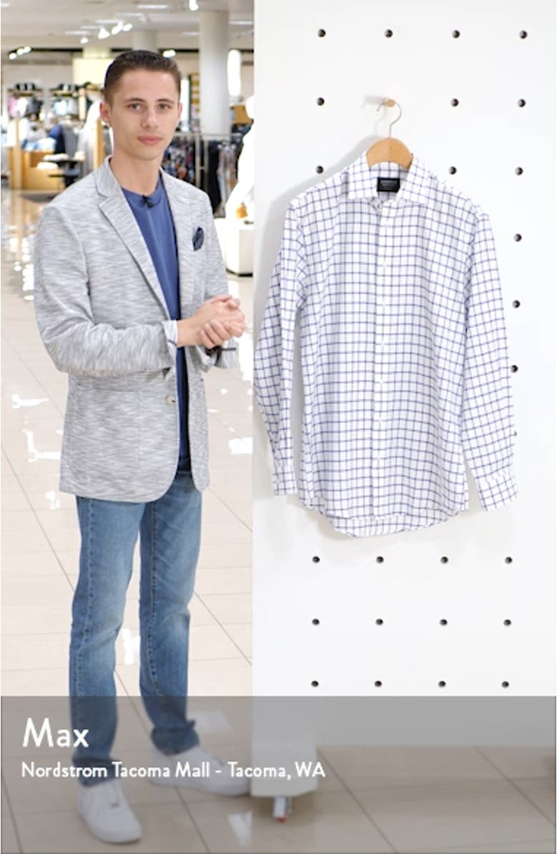 Traditional Fit Windowpane Dress Shirt, sales video thumbnail