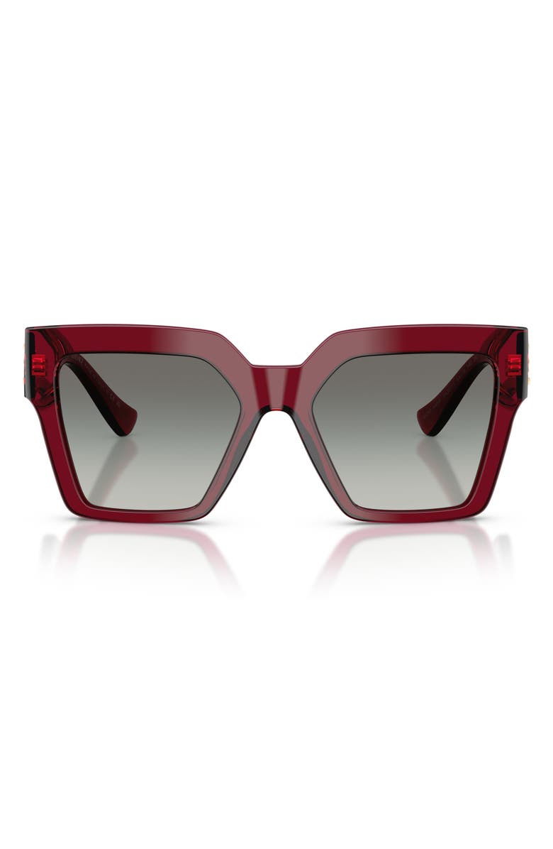 Versace 54mm Gradient Butterfly Sunglasses, Main, color, Bordeaux/ Grey Gradient