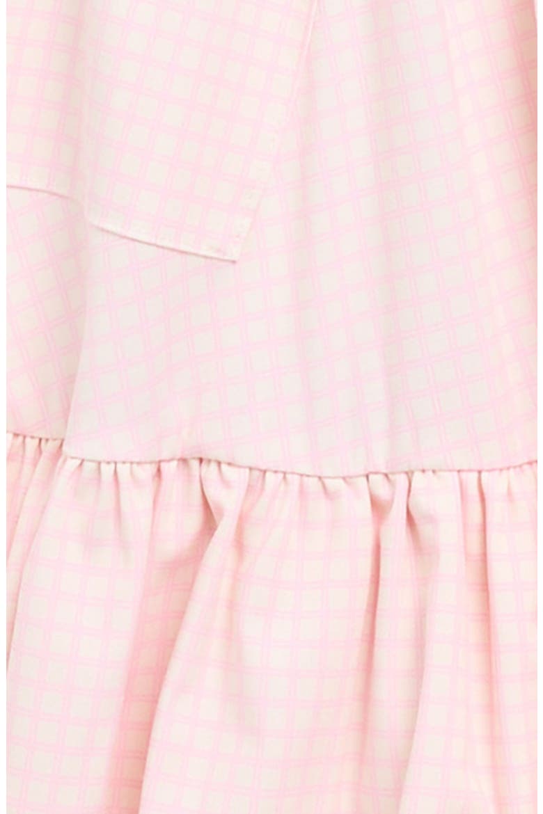 Kids' Plaid High-Low Skirt, Alternate, color, PINK