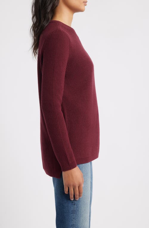 525 Emma High-low Sweater In Purple