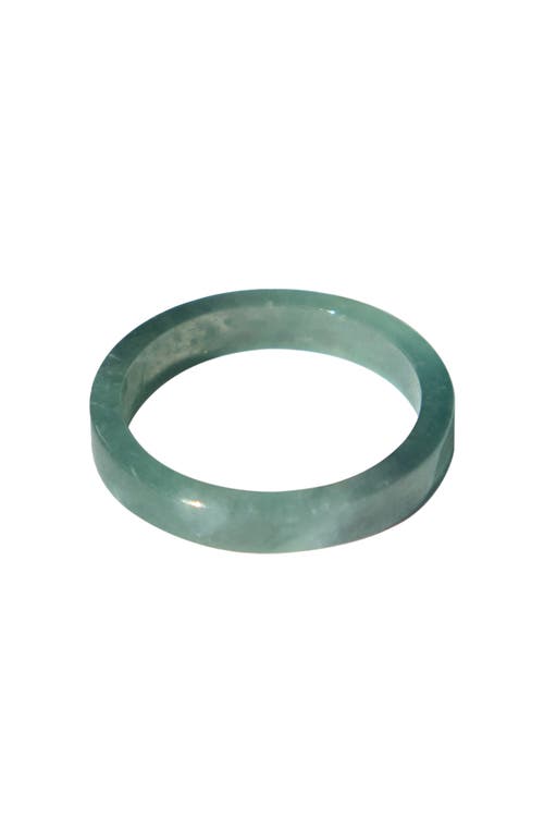 Seree Gale Cyan Square Jade Ring