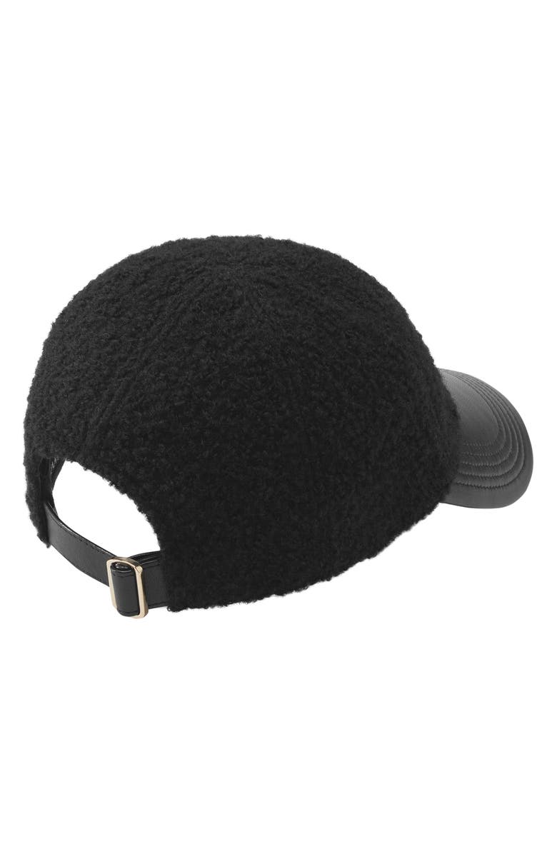 Helen Kaminski Adelyn Wool Blend & Leather Baseball Cap, Alternate, color,