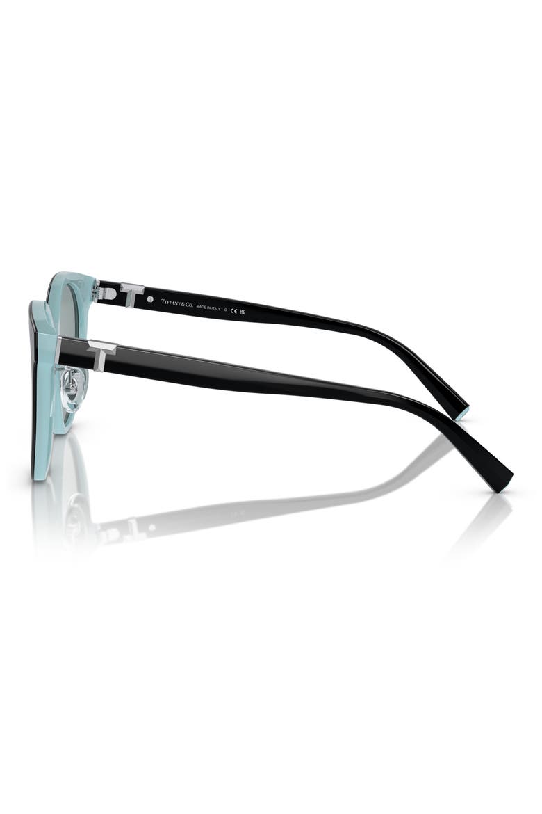 54mm Phantos Sunglasses, Alternate, color, BLACK TIFFANY BLUE / DARK GREY