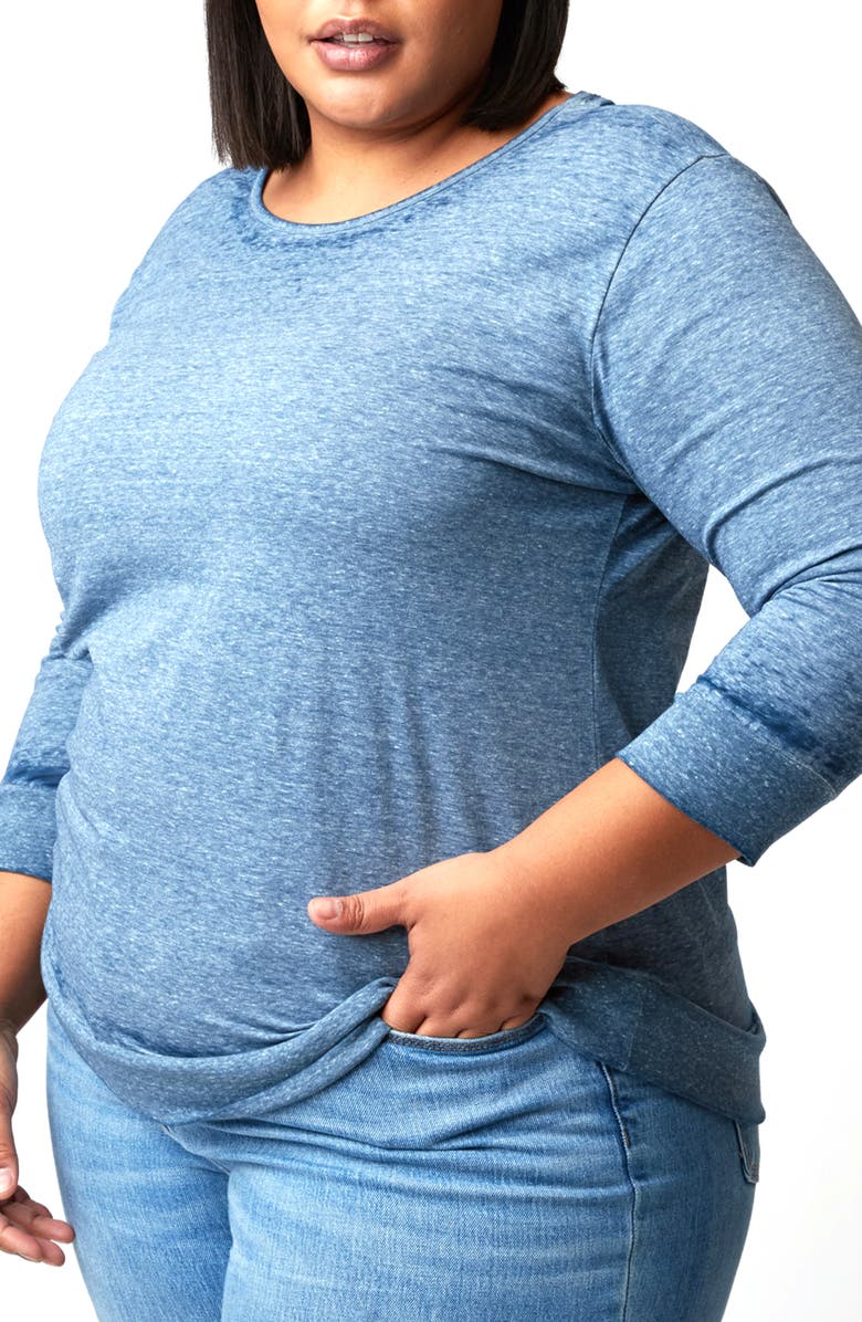 Threads 4 Thought Selena Long Sleeve Burnout Tunic Top, Alternate, color,