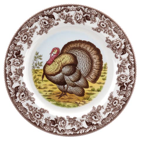 Woodland Turkey 12" Round Platter
