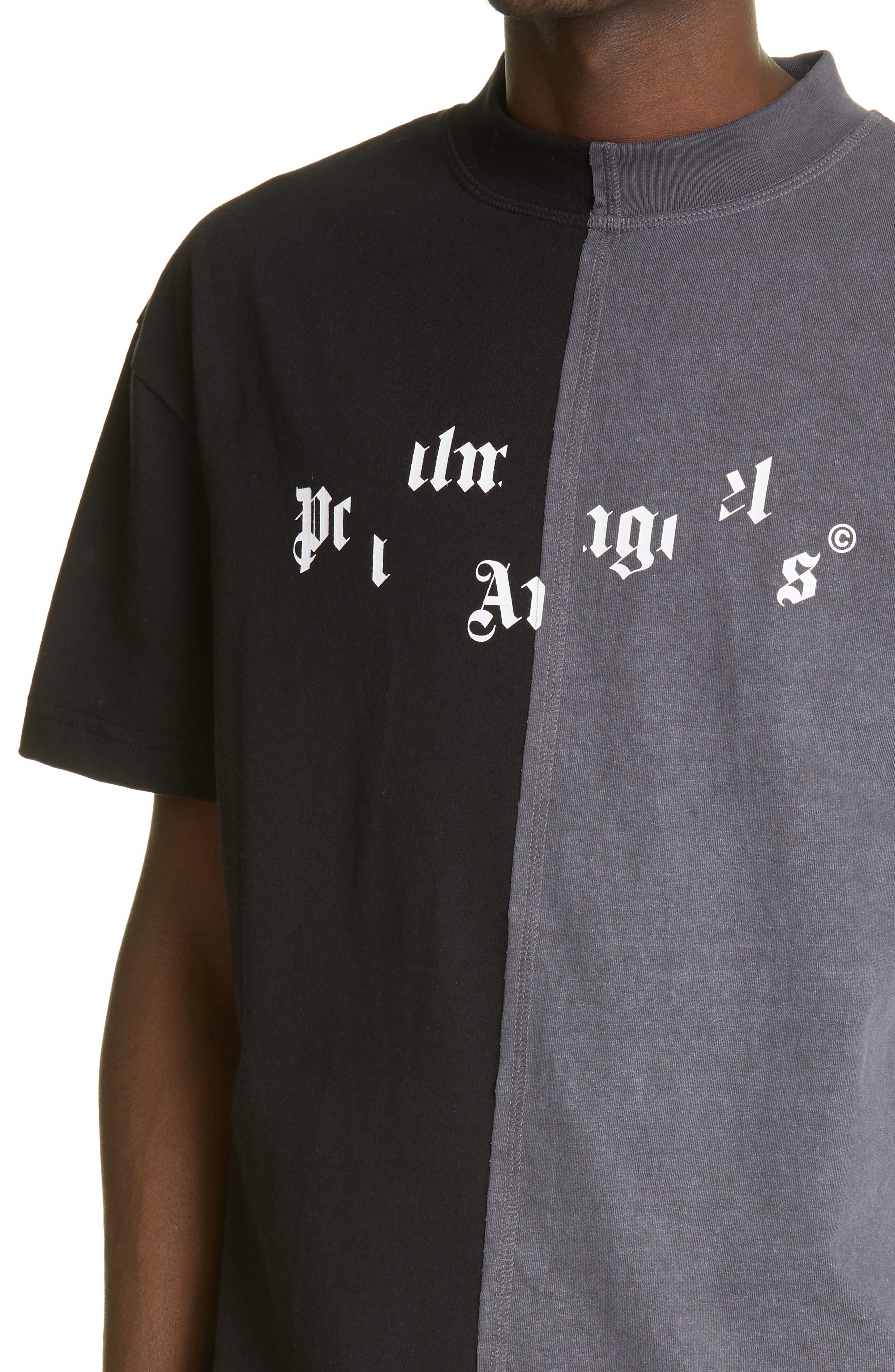 Palm Angels Broken Logo Split Graphic Tee (Men) | Nordstrom