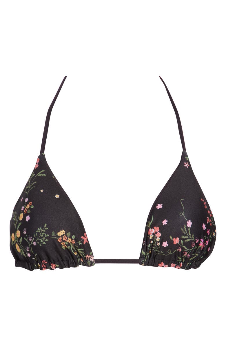 Maaji Balmy Reversible Bikini Top, Alternate, color, Black