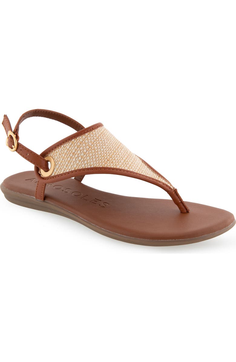 Aerosoles Conclusion Slingback Sandal, Main, color, Natural Crochet Raffia
