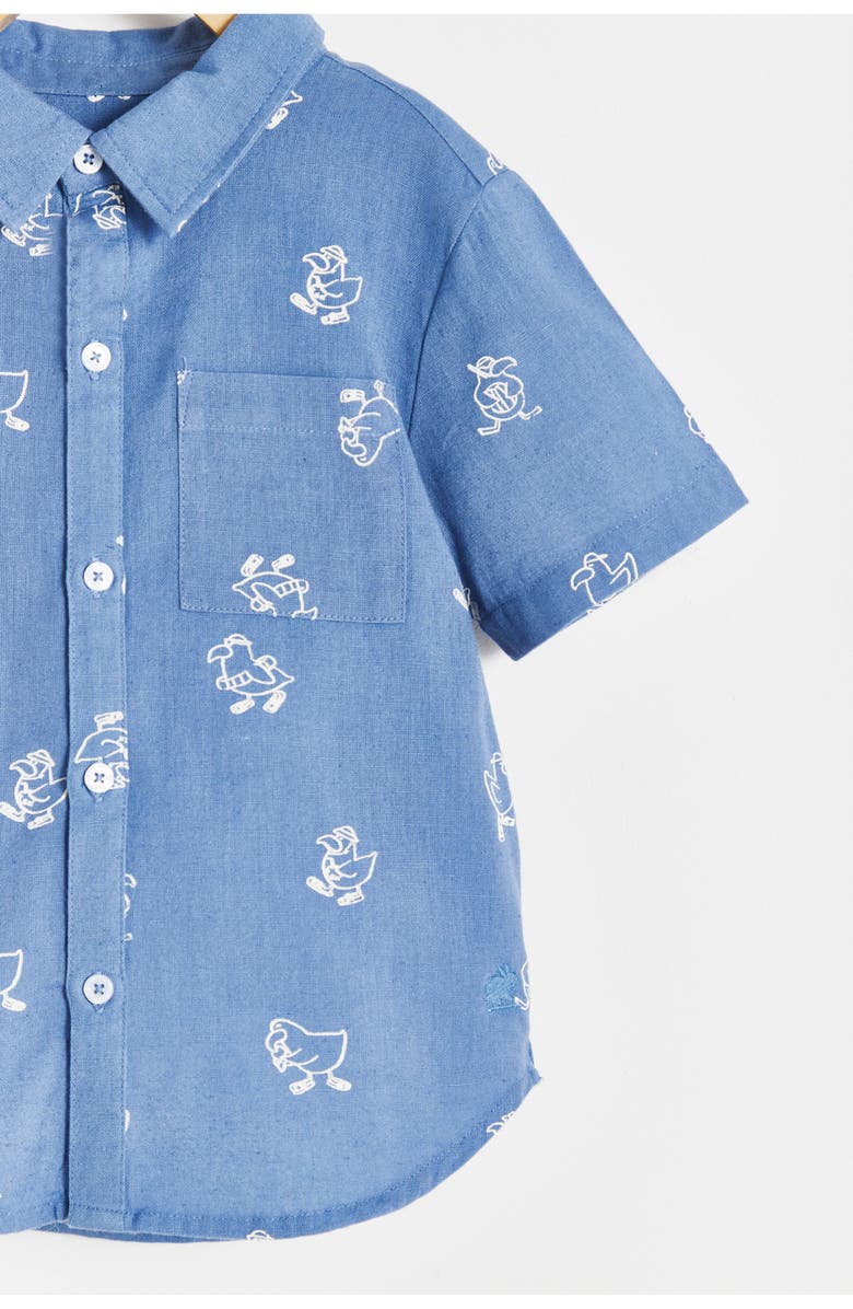 Babycottons Premium Cotton Raphael Shirt for Toddler, Alternate, color, Blue