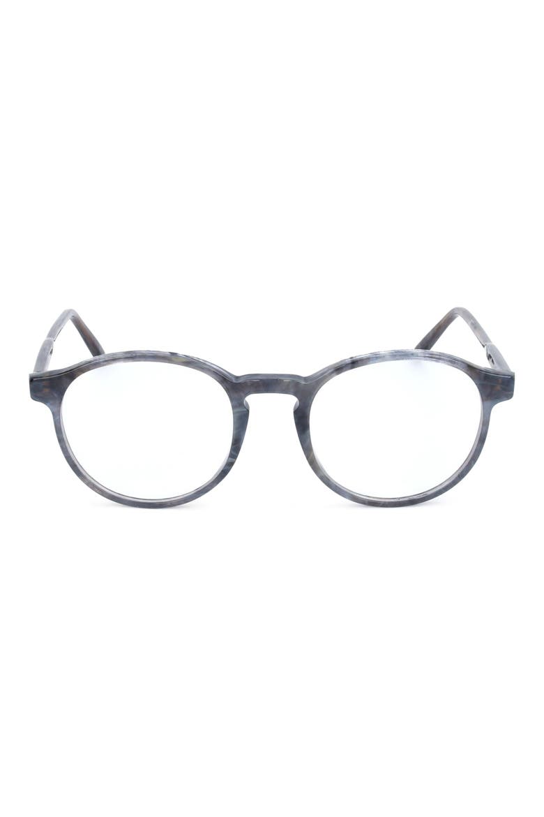 56mm Round Optical Glasses, Main, color, GREY