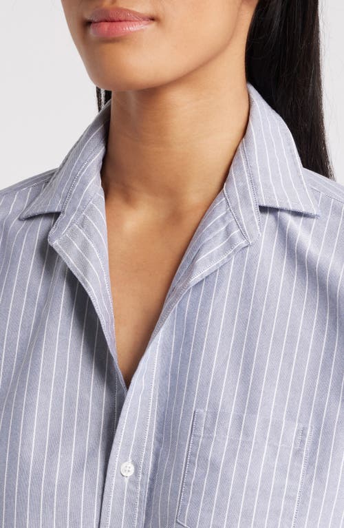 Frank & Eileen Eileen Relaxed Button-up Shirt In Navy Stripe