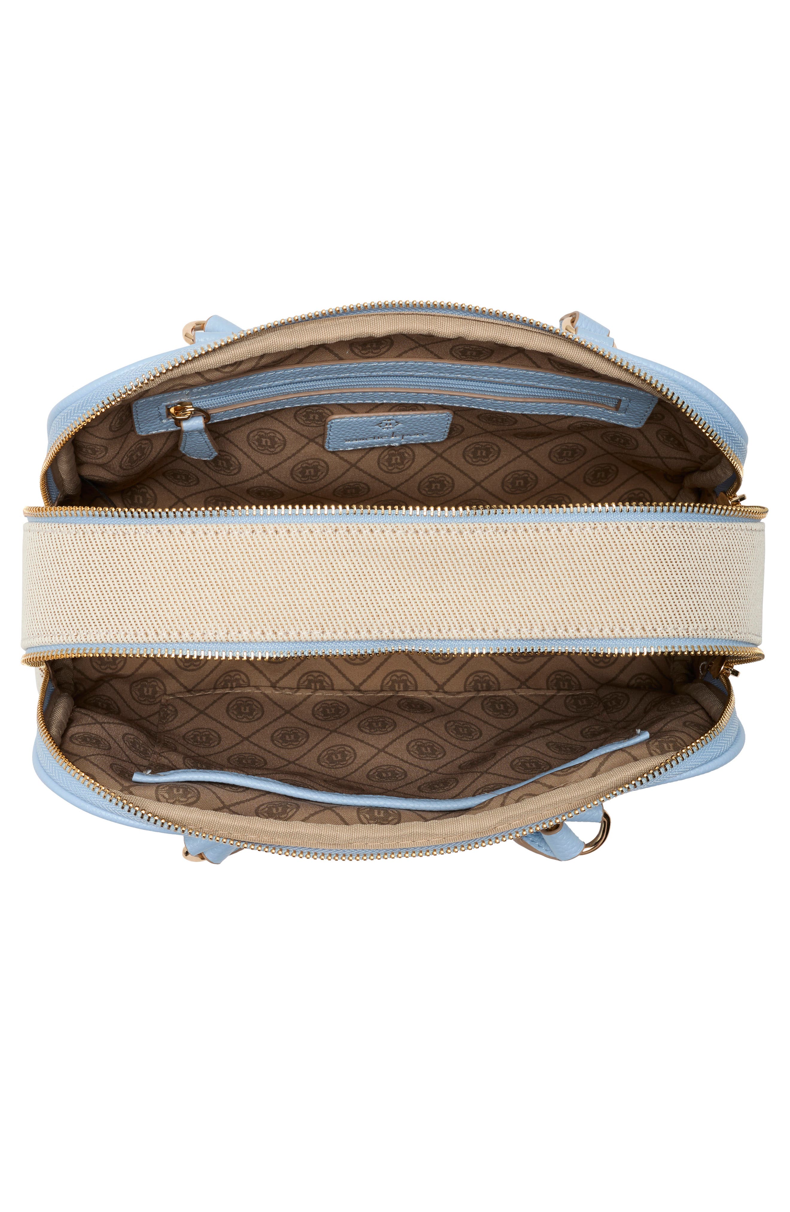 Nanette Lepore East/West Double Section Shoulder Bag, Alternate, color, Twill-Skyway