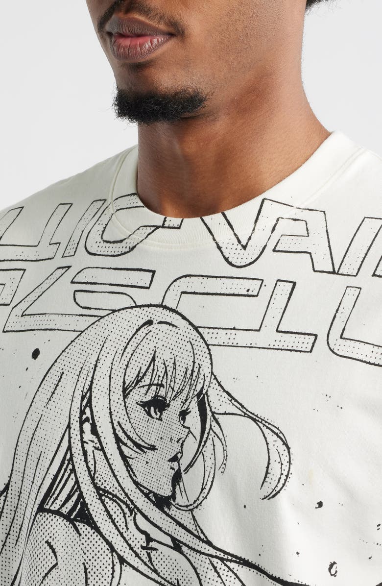 Billionaire Boys Club Anime Oversize Graphic T-Shirt, Alternate, color, Gardenia