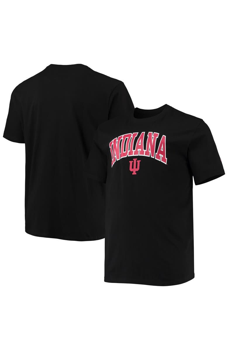 Champion Men's Champion Black Indiana Hoosiers Big & Tall Arch Over Wordmark T-Shirt, Alternate, color, 