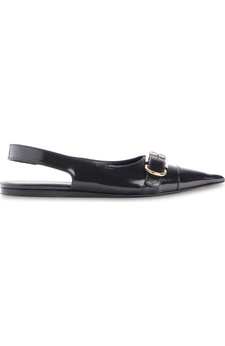 Givenchy Voyou Pointed Toe Slingback Ballet Flat, Alternate, color, Black