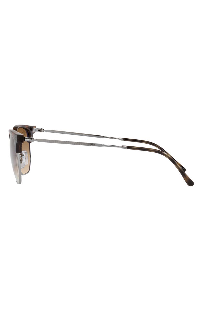 Ray-Ban New Clubmaster 51mm Gradient Irregular Sunglasses, Alternate, color, Havana