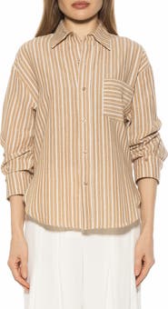 Alexia Admor Tammi Oversize Button-Up Shirt