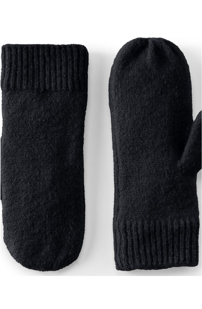 Lands' End Cashtouch Knit Mittens, Main, color, 