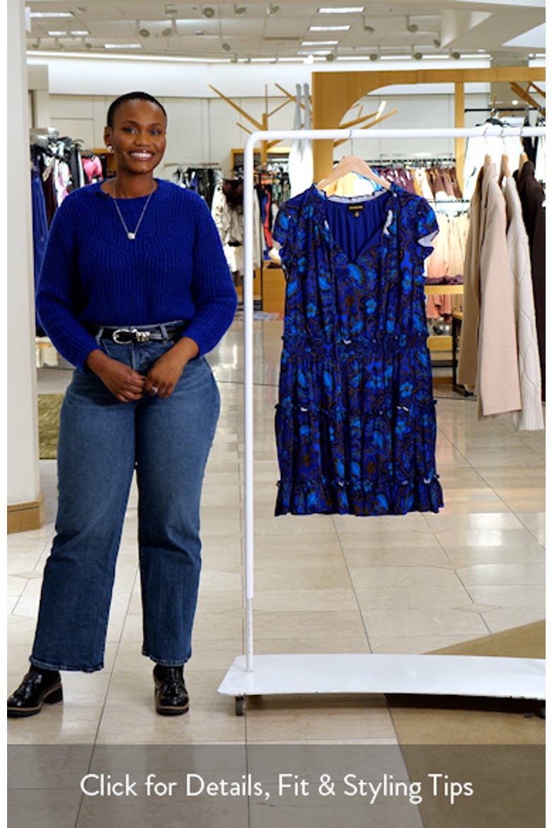 Bluford Print Ruffle Minidress video