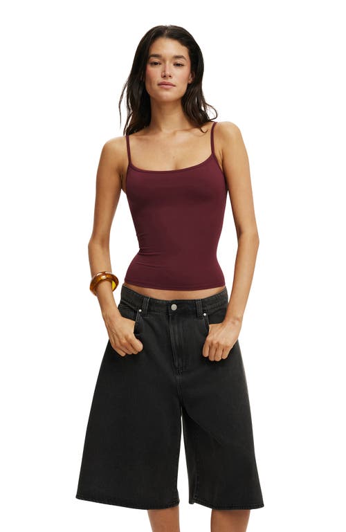 Cotton On Lyocell Wide Denim Jort In Black
