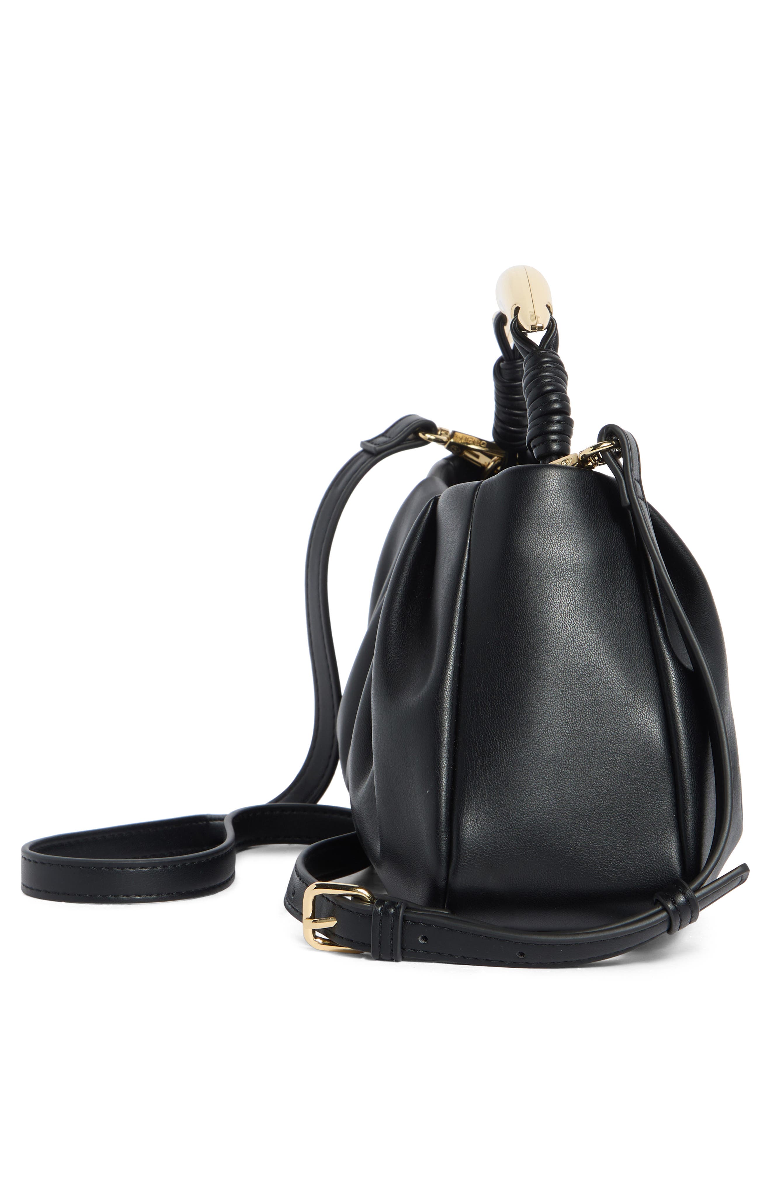 BCBG Metallic Fish Handle Clutch, Alternate, color, Black