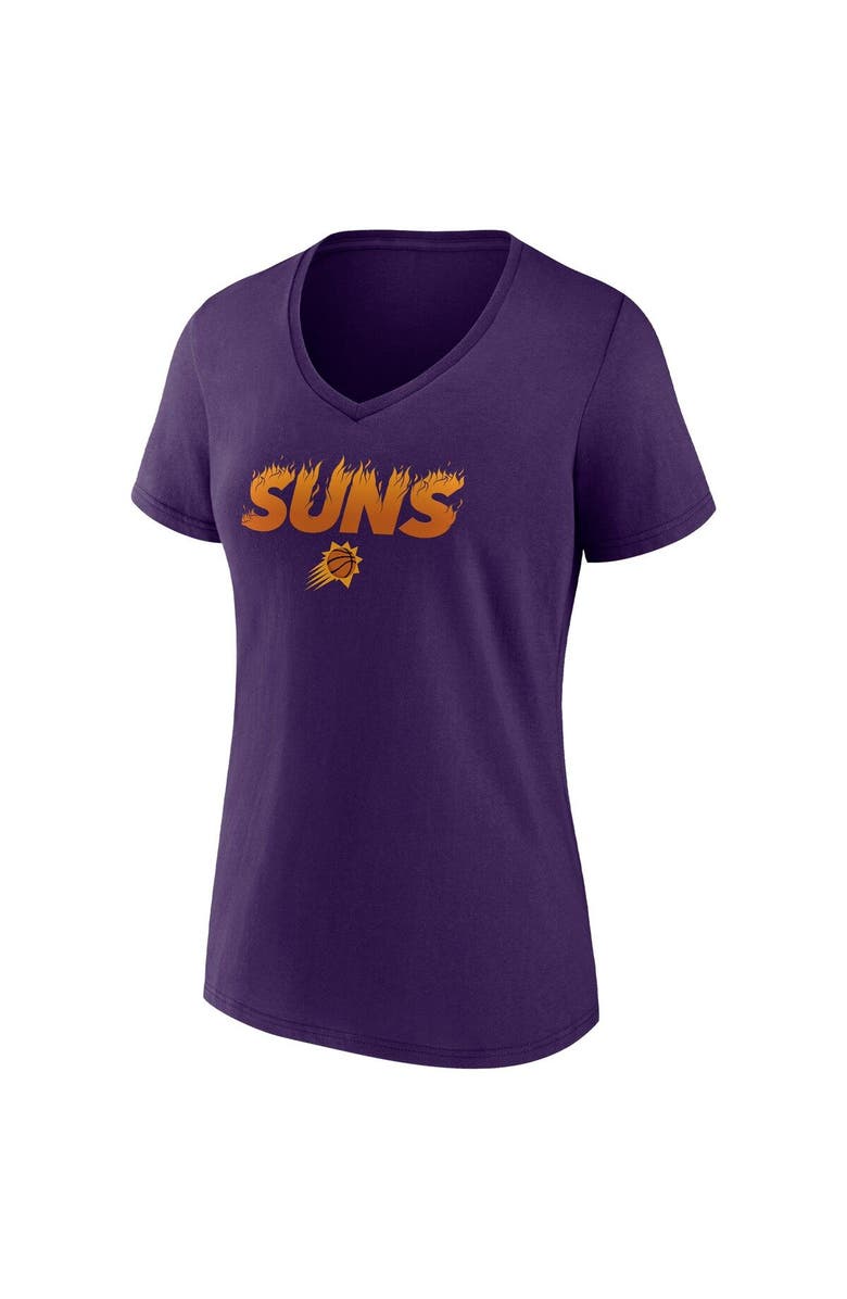 FANATICS Women's Fanatics Branded Purple Phoenix Suns Hometown Collection On Fire V-Neck T-Shirt, Alternate, color, Purple