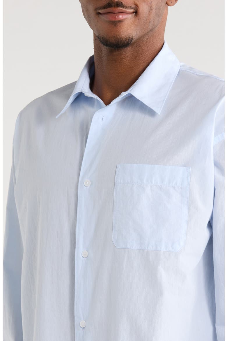 Light Cotton Button-Up Shirt, Alternate, color, SUMMER BLUE
