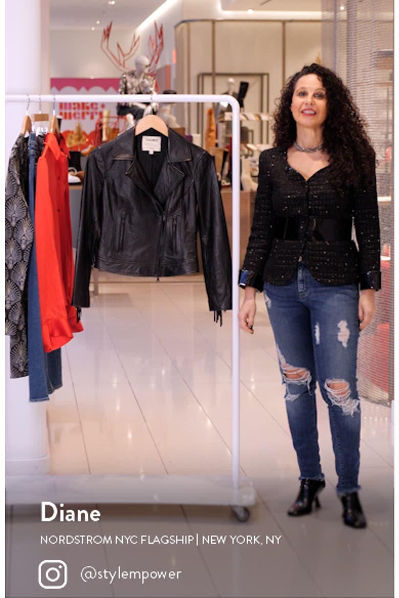 Kravitz Fringe Leather Moto Jacket video