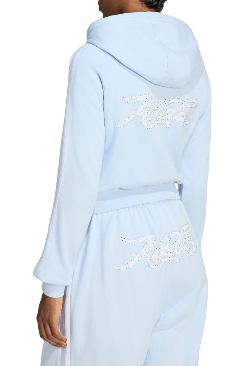 GFX Zip Crop Track Jacket, Alternate, color, CRYSTALSKY