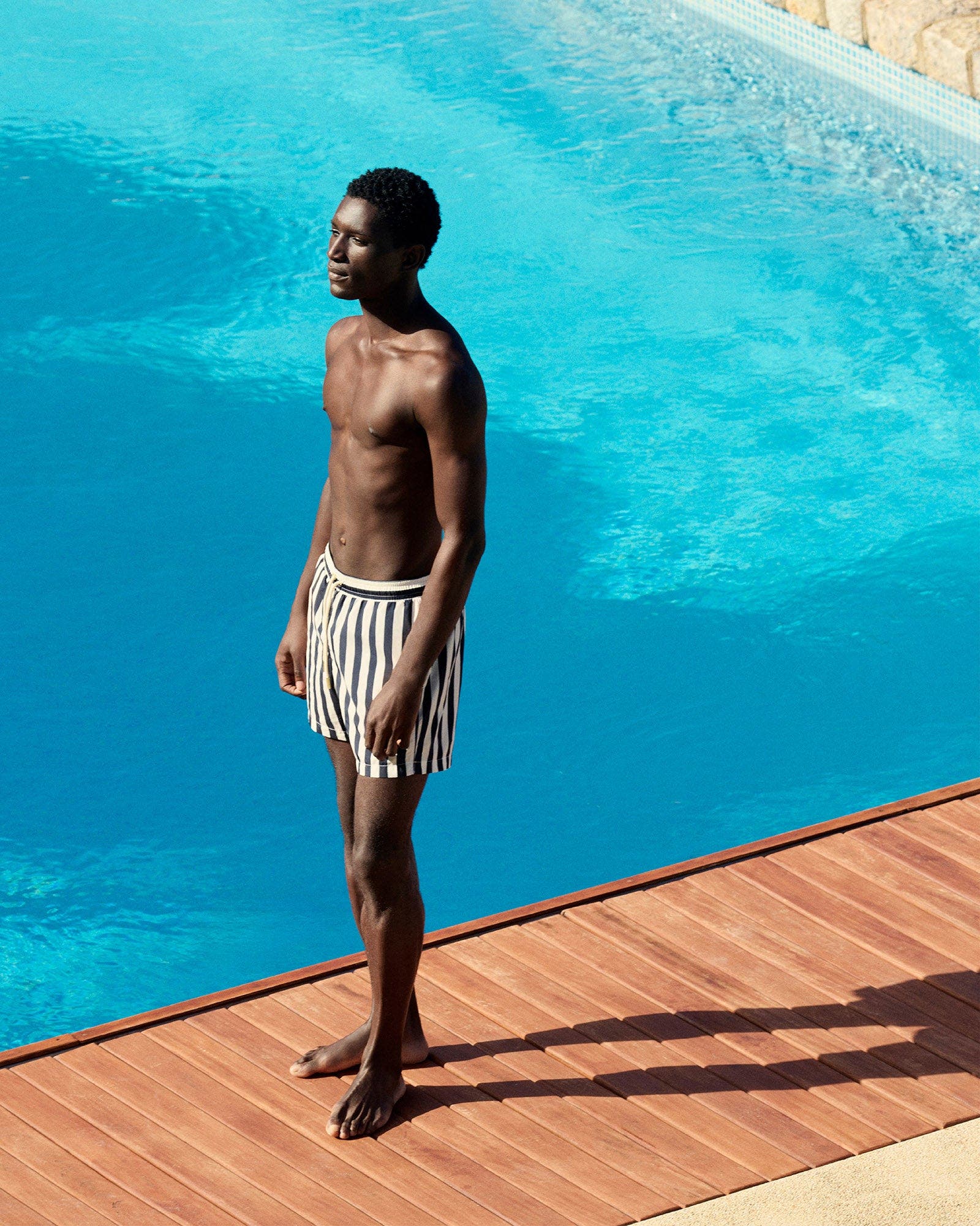 Orlebar Brown Boxer Mid-Length Relaxed Fit Bold Stripe Drawcord