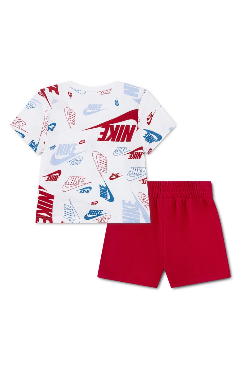 Nike Graphic T-Shirt & Shorts, Alternate, color, Gym Red