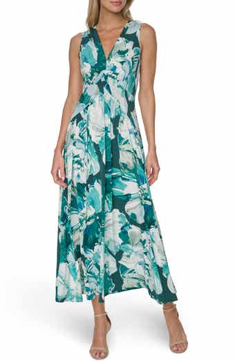 Twist Front Jersey Maxi Dress