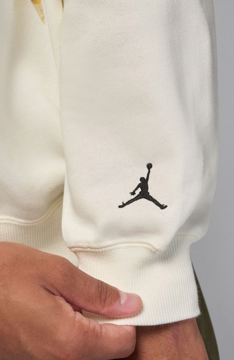 Jordan x Realtree Oversize Graphic Crewneck Sweatshirt, Alternate, color, Sail/ Black