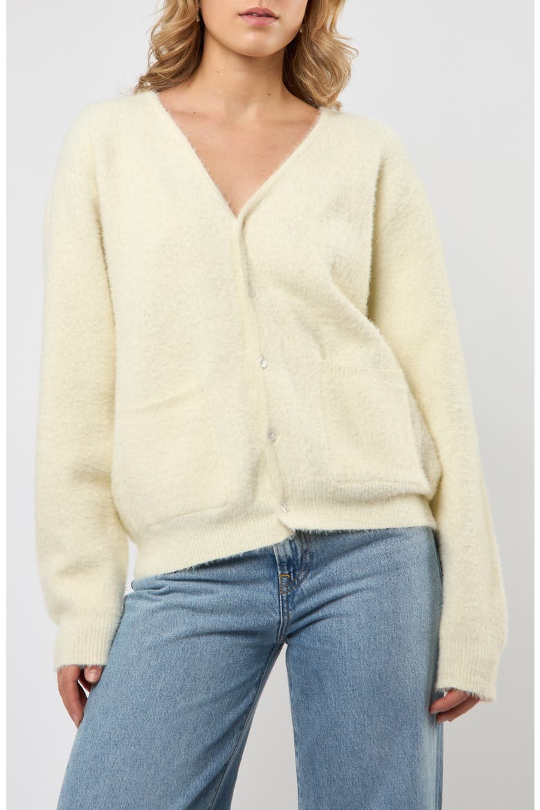 V-Neck Cardigan, Main, color, IVORY