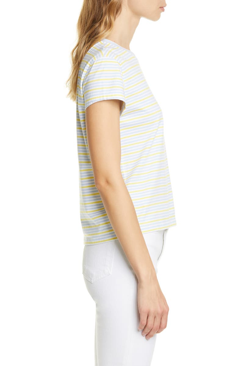 La Ligne Stripe Shrunken Tee, Alternate, color, 