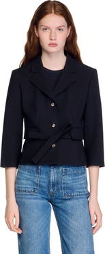 SANDRO Short tailored jacket