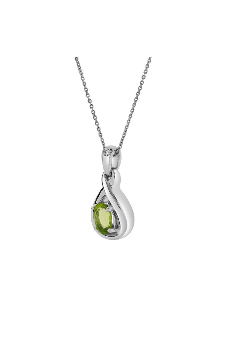 Liorael Sterling Silver 0.03 Ct Diamond Teardrop Pendant, Alternate, color, 925 Sterling Silver