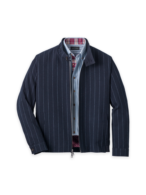 Wool Blend Bomber Jacket