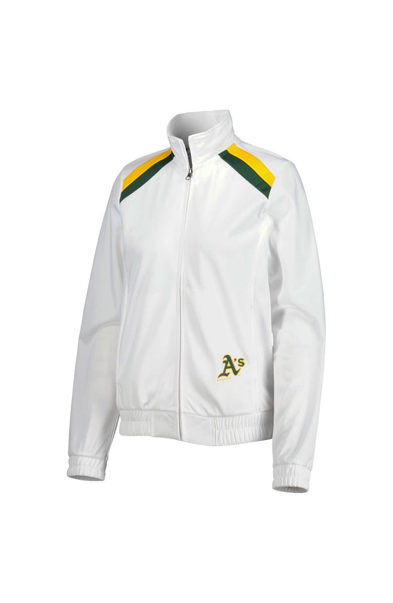 G-III 4HER BY CARL BANKS Women's G-III 4Her by Carl Banks White Oakland Athletics Red Flag Full-Zip Track Jacket, Alternate, color, White