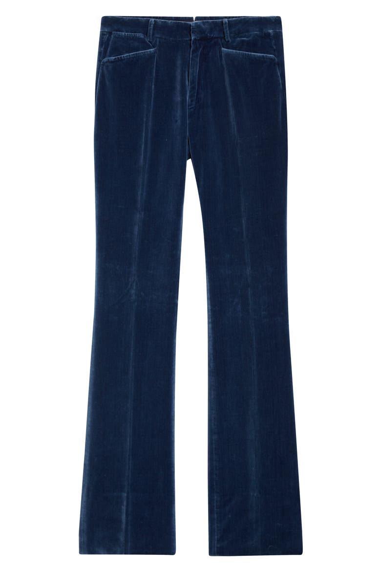 Velveteen Straight Leg Pants, Alternate, color, INDIGO