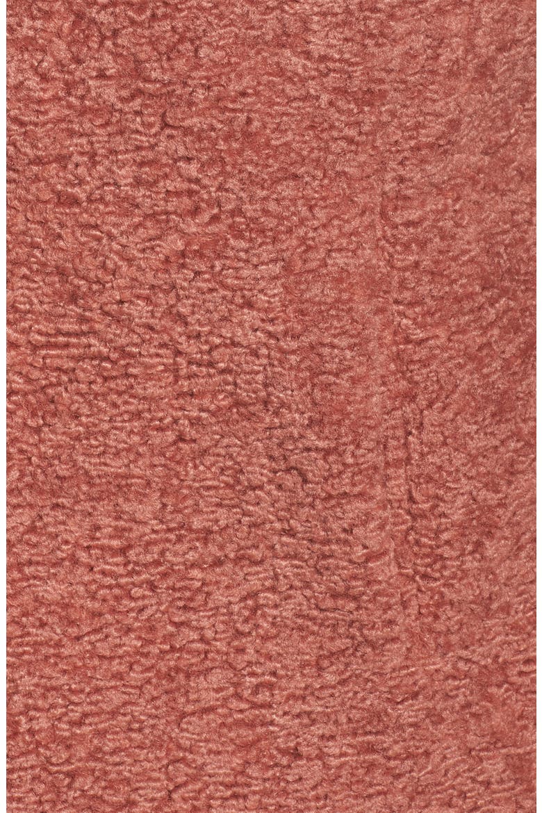 Faux Fur Coat, Alternate, color, ROSE