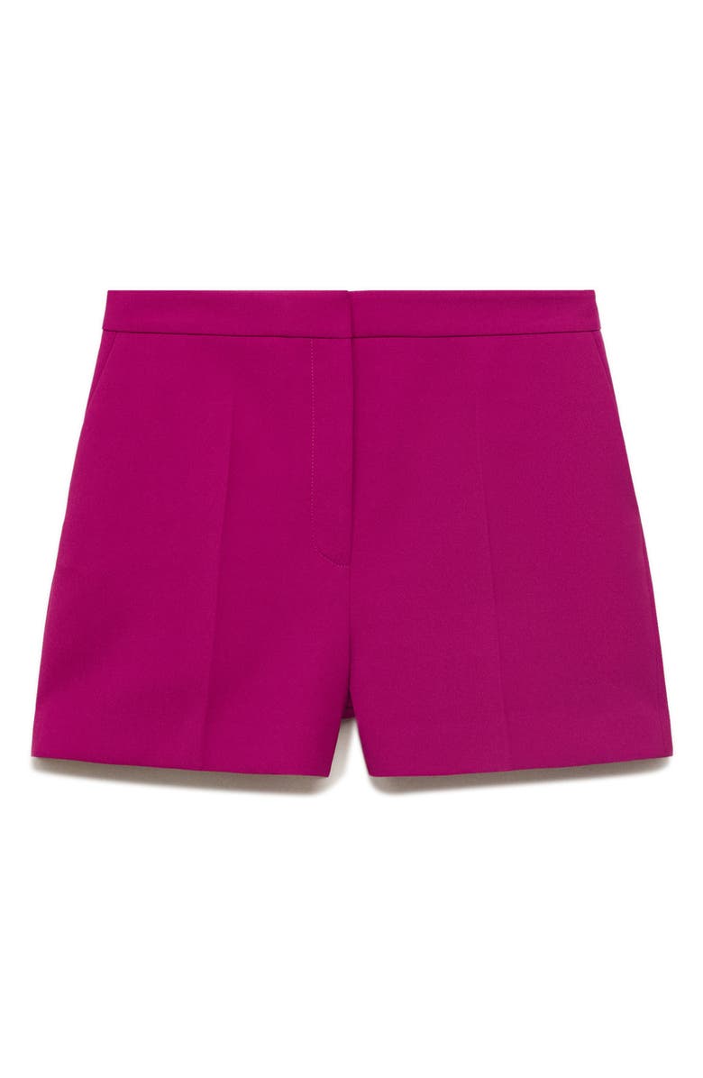 MANGO Straight Leg Shorts, Main, color, Fuchsia