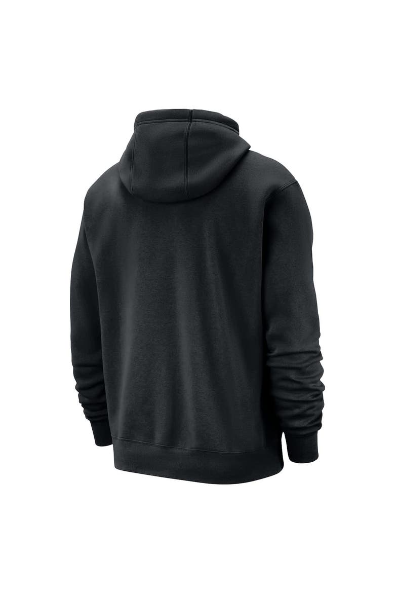 Men's Nike Black Miami Heat Courtside Club Pullover Hoodie, Alternate, color, Black