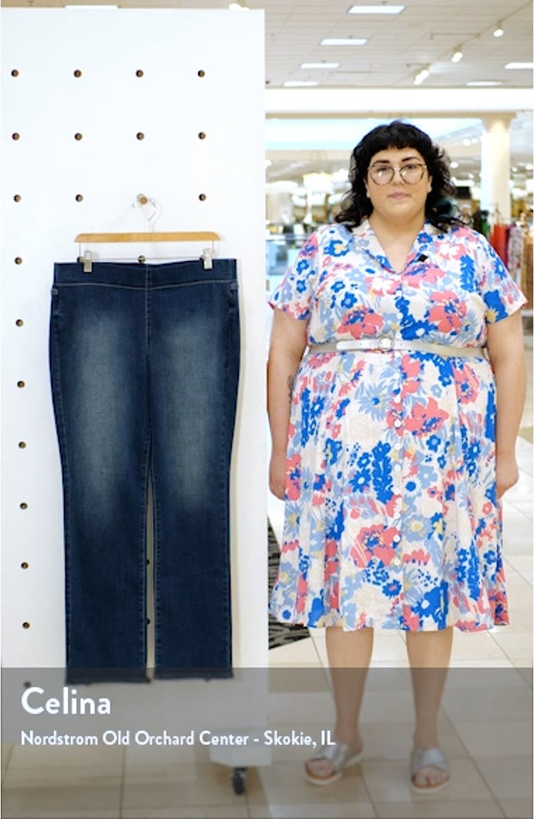 Pull-On Straight Leg Jeans, sales video thumbnail