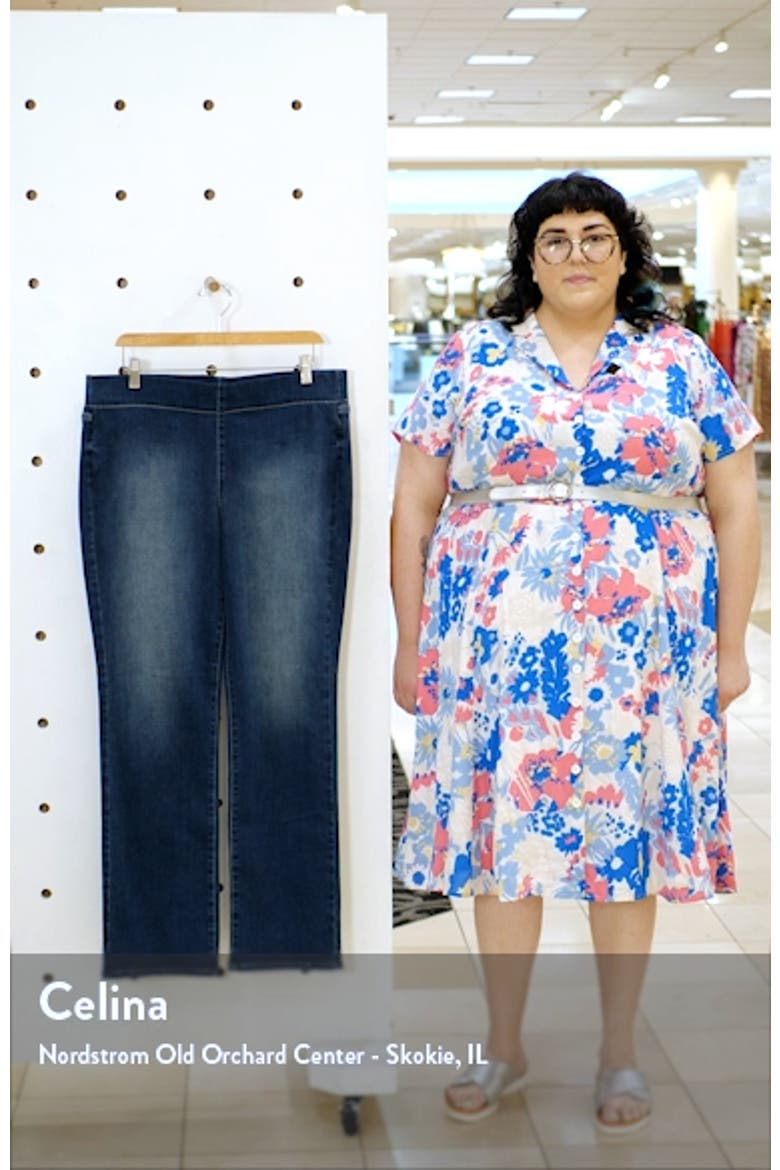 Pull-On Straight Leg Jeans video