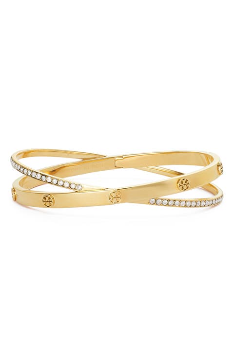 Icon Pave Crossover Bracelet