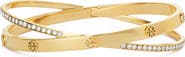 Tory Burch Icon Pave Crossover Bracelet