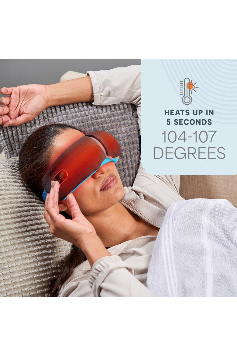 Oculax Heated Eye Massager with Heat & Vibration, Alternate, color, Blue