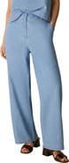Eileen Fisher Wide Leg Organic Cotton Denim Pants