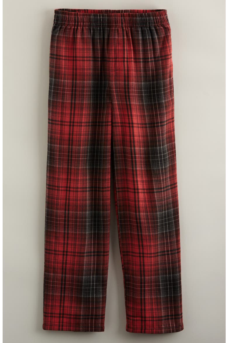 Kids' Plaid Flannel Pajama Pants, Main, color, RED JACKIE PLAID